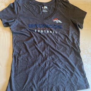 NFL Broncos Gray Short Sleeve Tee